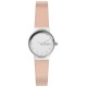  Women’s Freja Blush Leather Strap Watch (Pink)