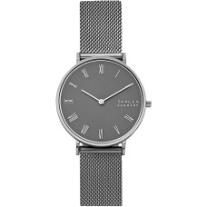 Skagen Women’s Hald Quartz Stainless Steel Mesh Watch, Metallic (Model: SKW2814)