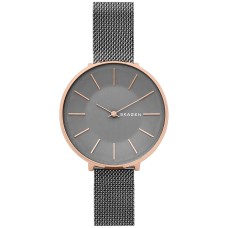 Skagen Women’s Karolina Stainless Steel Mesh Bracelet Watch, Gray, 38mm