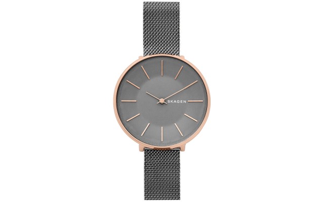  Women’s Karolina Stainless Steel Mesh Bracelet Watch, Gray, 38mm