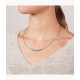  Women’s Merete Stainless Steel Brilliant Mesh Pendant Necklace