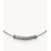  Women’s Merete Stainless Steel Brilliant Mesh Pendant Necklace