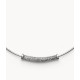  Women’s Merete Stainless Steel Brilliant Mesh Pendant Necklace