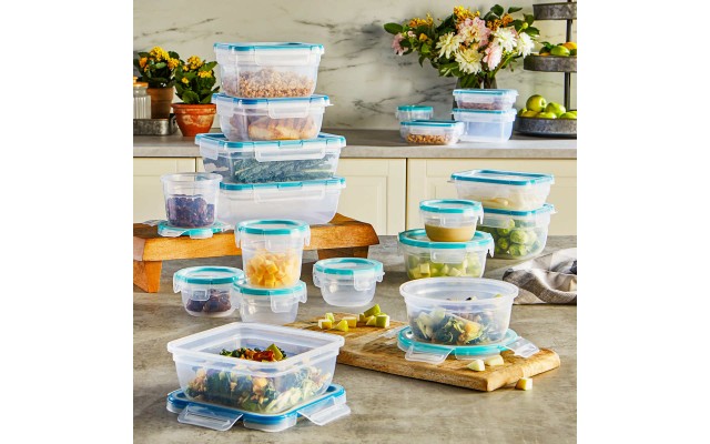  BPA-Free Plastic Storage Container Set – 38 pcs