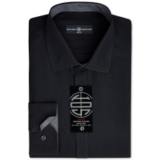Society of Threads Men's Slim-Fit Non-Iron Performance Solid Dress Shirt