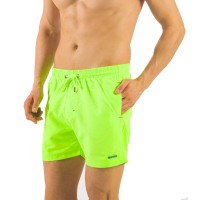 Solid Colored & Printed Quick Dry Summer Swim Trunks for Men, Swimwear, Bathing Suits, Swim Shorts with Various Colors & Designs, Green, X-Large