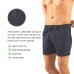 Solid Colored & Printed Quick Dry Summer Swim Trunks for Men, Swimwear, Bathing Suits, Swim Shorts with Various Colors & Designs, Black, Large