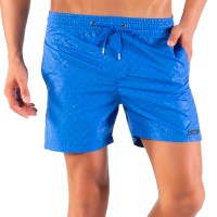 Solid Colored & Printed Quick Dry Summer Swim Trunks for Men, Swimwear, Bathing Suits, Swim Shorts with Various Colors & Designs, Blue, X-Large
