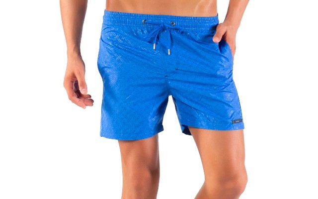 Solid Colored & Printed Quick Dry Summer Swim Trunks for Men, Swimwear, Bathing Suits, Swim Shorts with Various Colors & Designs, Blue, X-Large