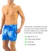 Solid Colored & Printed Quick Dry Summer Swim Trunks for Men, Swimwear, Bathing Suits, Swim Shorts with Various Colors & Designs, Tie-dye-blue, Small