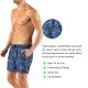 Solid Colored & Printed Quick Dry Summer Swim Trunks for Men, Swimwear, Bathing Suits, Swim Shorts with Various Colors & Designs, Starfish-blue, Large