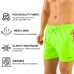 Solid Colored & Printed Quick Dry Summer Swim Trunks for Men, Swimwear, Bathing Suits, Swim Shorts with Various Colors & Designs, Green, Large