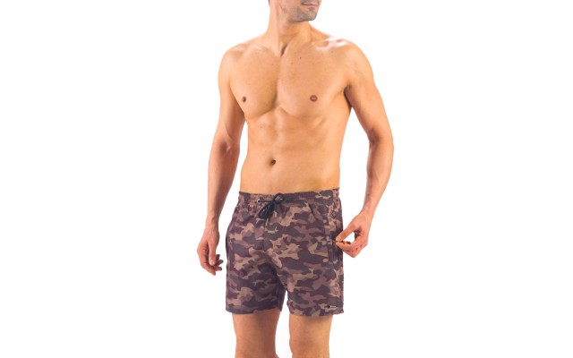 Solid Colored & Printed Quick Dry Summer Swim Trunks for Men, Swimwear, Bathing Suits, Swim Shorts with Various Colors & Designs, Camouflage, XX-Large