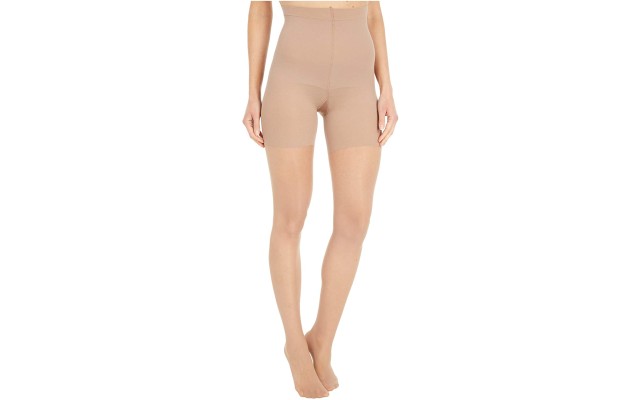  Luxe Leg Sheers Firm Control Pantyhose (Dark Beige, D)