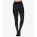  Metallic Shimmer Mid-Thigh Shaping Tights (Gold, F)