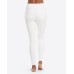  White Distressed Skinny Jeans (White, Medium)