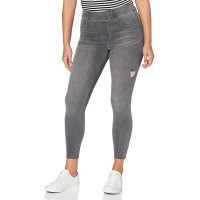 SPANX Women’s Distressed Denim Skinny Pants, Gray, Small