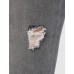  Women’s Distressed Denim Skinny Pants, Gray, X-Large