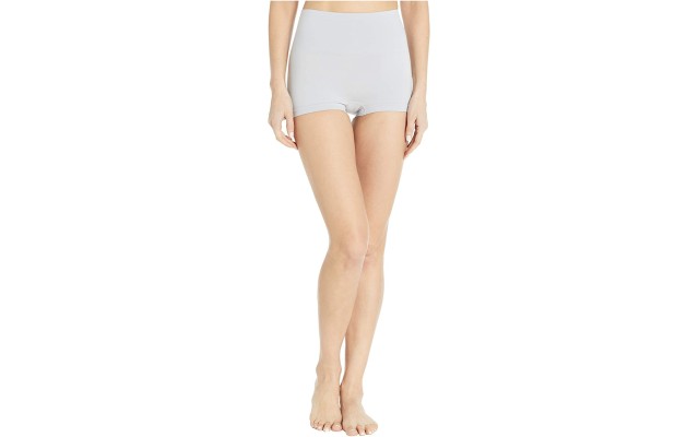  Women’s Everyday Shaping Panties Boyshort (Blue, Small)
