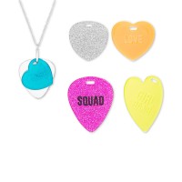 Steve Madden Interchangeable Heart Tag Pendant Necklace Set, 16-1/2″ + 3″ Extender, Silver, 16-1/2