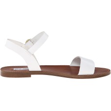 Steve Madden Women’s Donddi Flat Sandal White Size 11 M