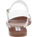 Steve Madden Women’s Donddi Flat Sandal White Size 11 M