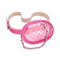 Steve Madden Women's Swag-Chain Clear Belt Bag