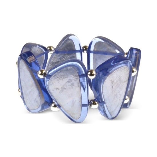 Style & Co Bead & Resin Stretch Bracelet (Pastel Blue)