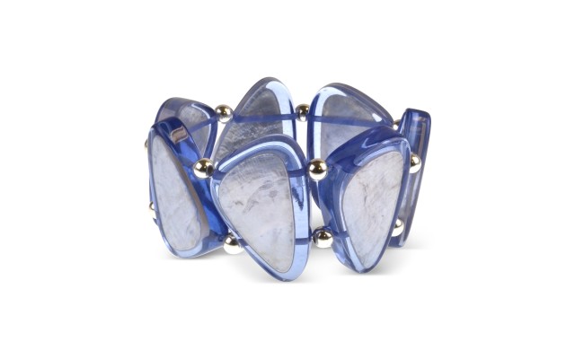 Style & Co Bead & Resin Stretch Bracelet (Pastel Blue)