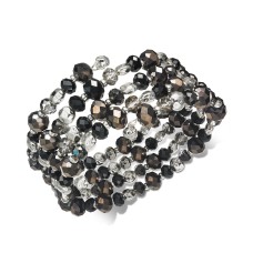 Style & Co Beaded Coil Bracelet (Gray)