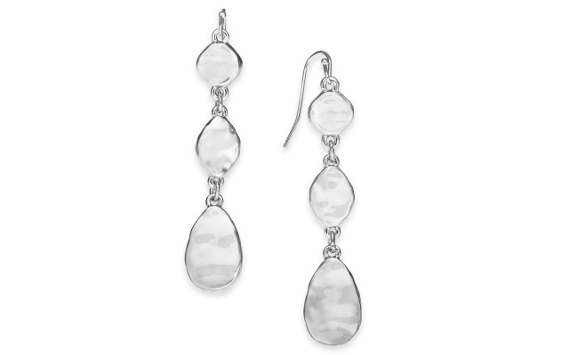Style & Co Hammered Triple Drop Earrings
