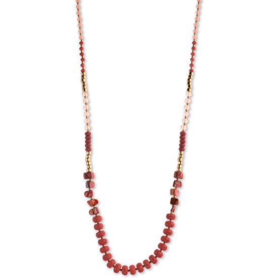 Style & Co Multi-Bead 36-1/2″ Strand Necklace (Pink)