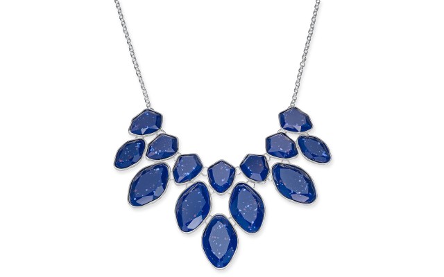 Style & Co Multi-Stone Statement Necklace, 18″ + 3″ Extender, Blue