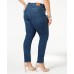 Style & Co Plus & Petite Plus Size Tummy-Control Slim-Leg Jeans, Blue, 16W