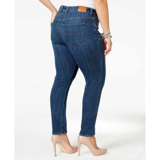 Style & Co Plus & Petite Plus Size Tummy-Control Slim-Leg Jeans, Blue, 18W