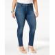 Style & Co Plus & Petite Plus Size Tummy-Control Slim-Leg Jeans, Blue, 18W