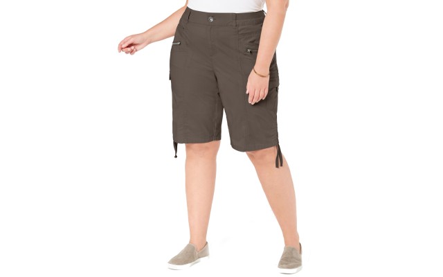 Style & Co Plus Size Cargo Bermuda Shorts 20W – Brown