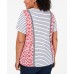 Style & Co Plus Size Mixed-Print T-Shirt, Dark Red, 2X
