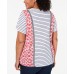 Style & Co Plus Size Mixed-Print T-Shirt, Dark Red, 4X