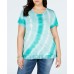 Style & Co Plus Size Printed Ruffle-Hem Top