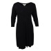 Style & Co Plus Size Scoop Neck Swing Dress 2X – Black