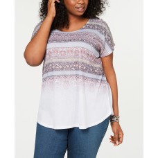Style & Co Plus Size Short-Sleeve Dolman T-Shirt