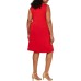Style & Co Plus Size Tie-Front Swing Dress, wine, 2X