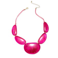 Style & Co Resin Statement Necklace, 21-1/2″ + 3″ extender, Pink