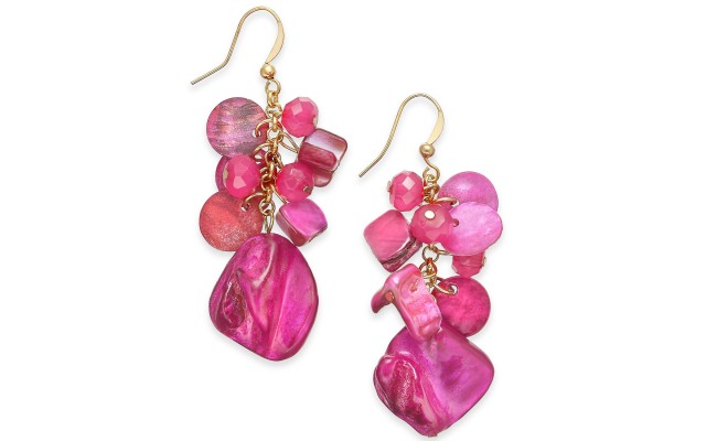Style & Co Shaky Bead & Shell Drop Earrings