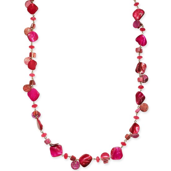 Style & Co Shell Rope Long Necklace (Pink)