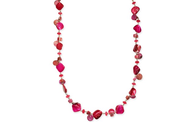 Style & Co Shell Rope Long Necklace (Pink)