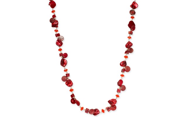 Style & Co Shell Rope Long Necklace (Wine)