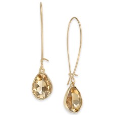 Style & Co Stone Linear Drop Earrings (Yellow)
