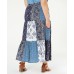 Style & Co Womens Navy Printed Maxi Accordion Pleat Skirt Plus Charcoal, Charcoal, 2X